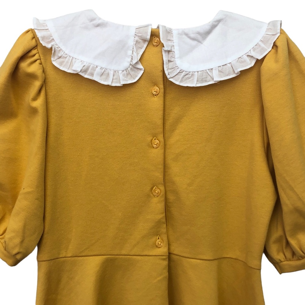Janie & Jack Mustard Yellow Dress size 12 - Picture 8 of 12
